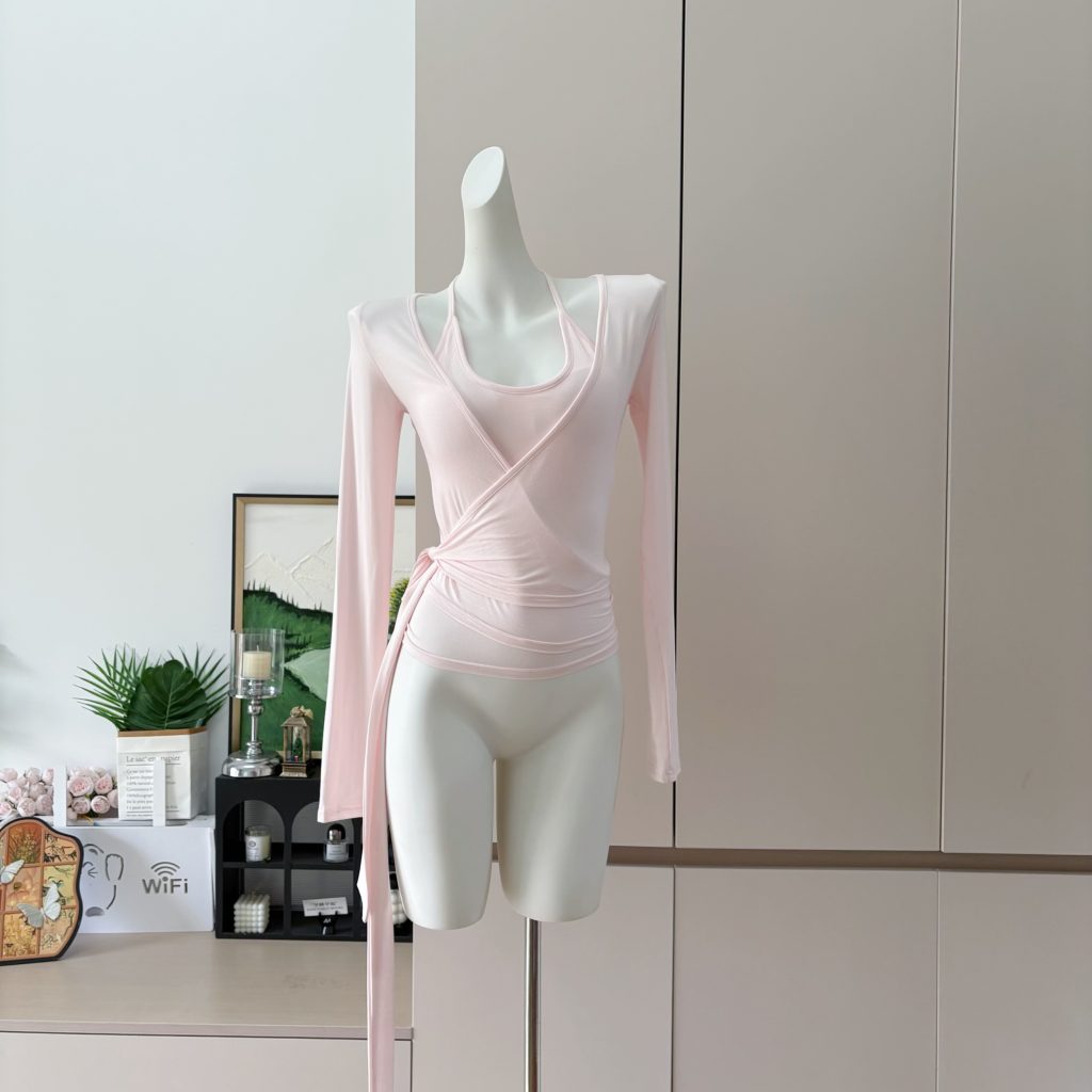 Xzichic Ballet Style LISA Cross Strap Cardigan and Cami Set for Women