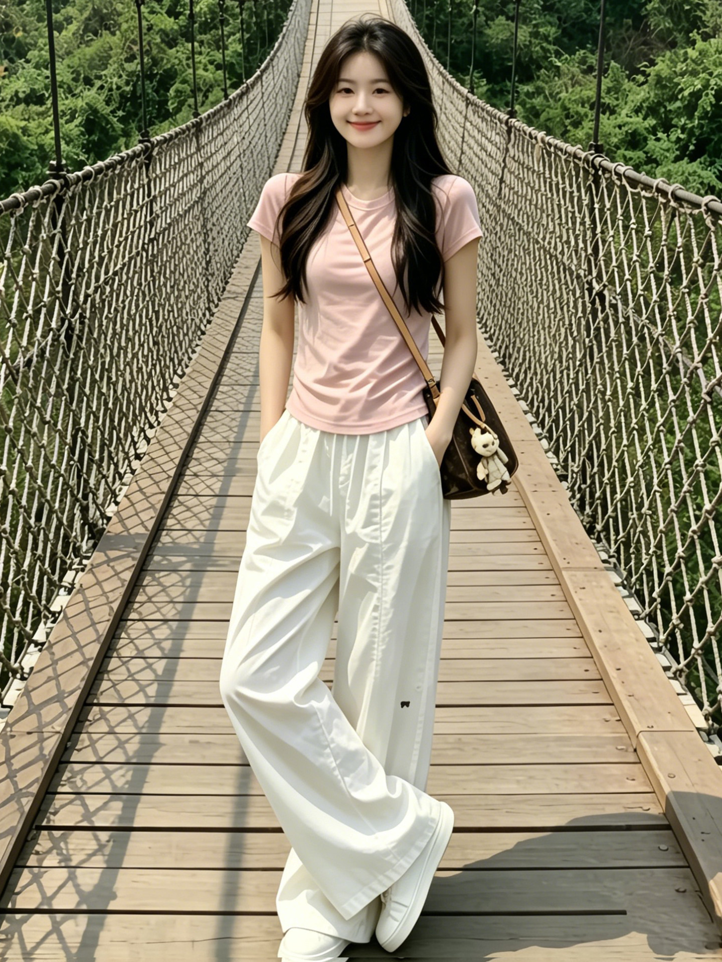 Pink Slim Fit T-Shirt for Women 2026 Summer Short Sleeve Top - Image 4